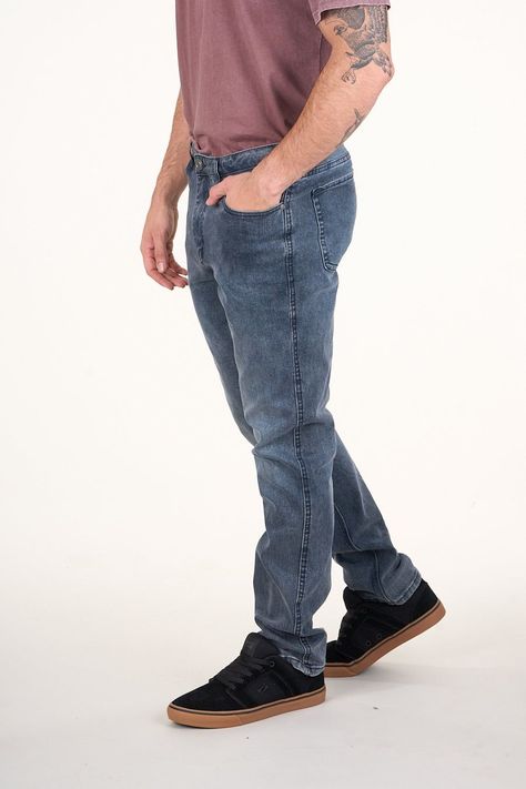 Jeans Denim Slim Fit Gris wi4732 Polemic-0
