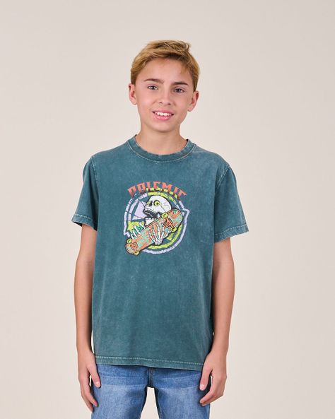 Polera procesada manga corta 1154 niño Polemic-1