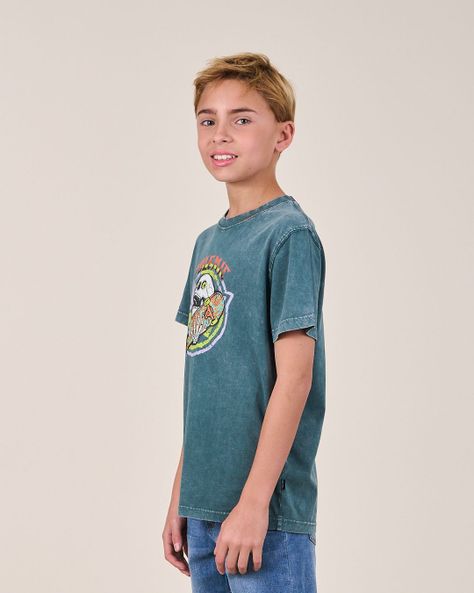 Polera procesada manga corta 1154 niño Polemic-4