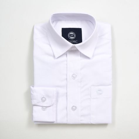 Camisa Escolar Slim Blanca CP1720 Polemic-0