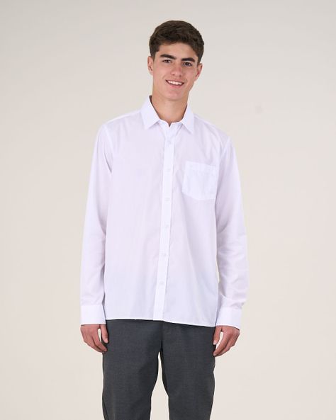 Camisa Escolar Slim Blanca CP1720 Polemic-2