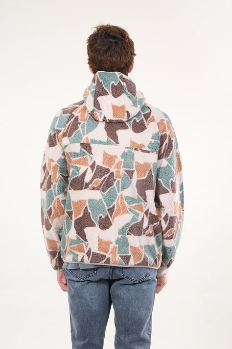 Poleron Mini sherpa full cierre y gorro Crudo wi8312 Polemic-4