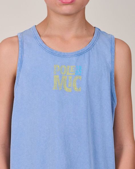 Polera Musculosa procesada Classic 1195 niño Polemic-4