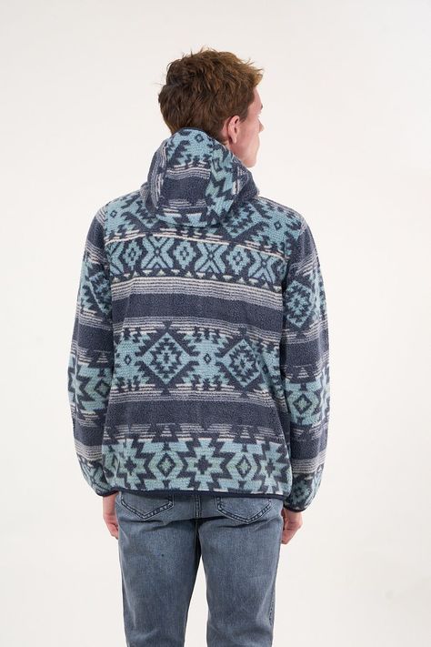 Poleron Mini sherpa full cierre y gorro Azul wi8313 Polemic-4