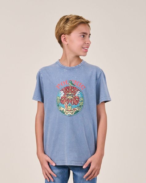 Polera procesada manga corta 1155 niño Polemic-1