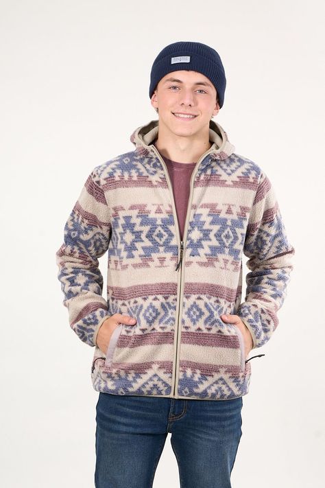 Poleron Mini sherpa full cierre y gorro Crudo wi8313 Polemic-2