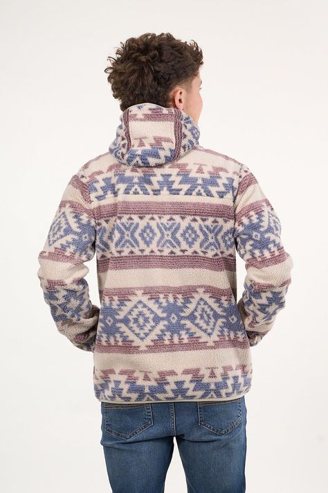 Poleron Mini sherpa full cierre y gorro Crudo wi8313 Polemic-4