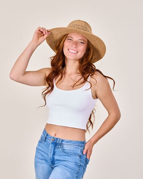 Sombrero Playero Mujer De Paja natural Beige Polemic-4