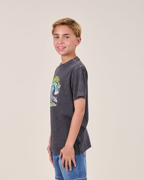 Polera manga corta Surf Up 1159 niño Polemic-2