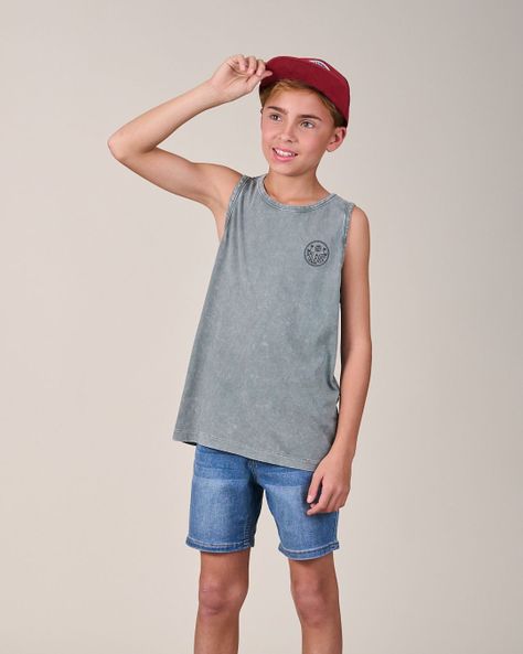 Polera Musculosa procesada Classic 1197 niño Polemic-0