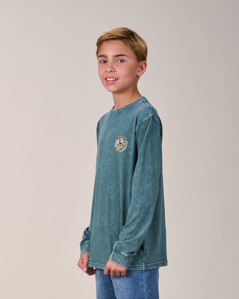 Polera procesada manga Larga 6110 niño Polemic-0