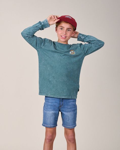 Polera procesada manga Larga 6110 niño Polemic-3