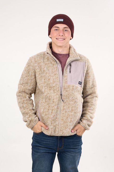 Poleron Polar Sherpa Bonded con cierre Beige wi8316 Polemic-0
