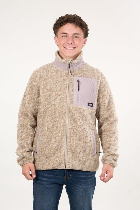 Poleron Polar Sherpa Bonded con cierre Beige wi8316 Polemic-2