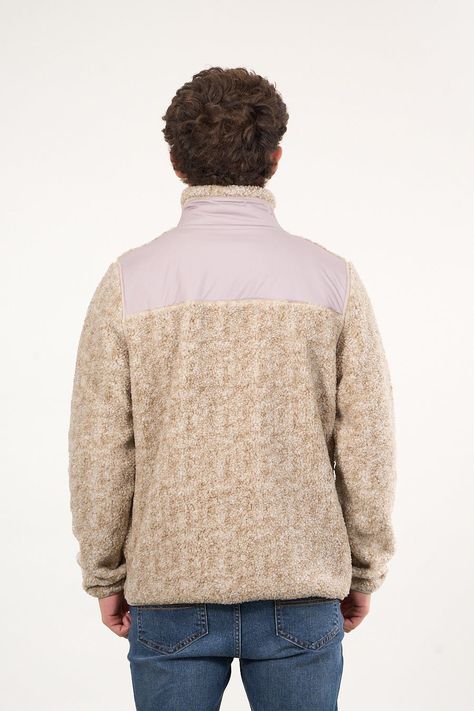 Poleron Polar Sherpa Bonded con cierre Beige wi8316 Polemic-4