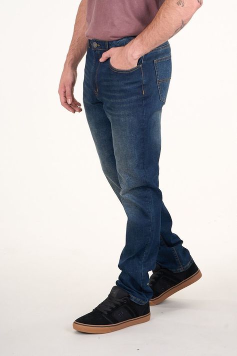 Jeans Denim Slim Fit Azul wi4733 Polemic-2