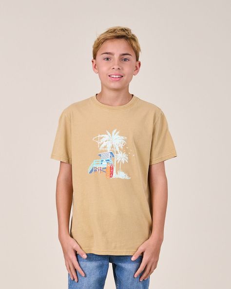 Polera procesada Retro manga corta 1162 niño Polemic-1