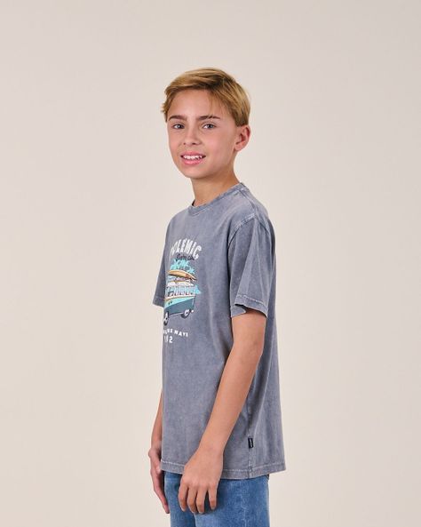 Polera manga corta Surf Up 1158 niño Polemic-2