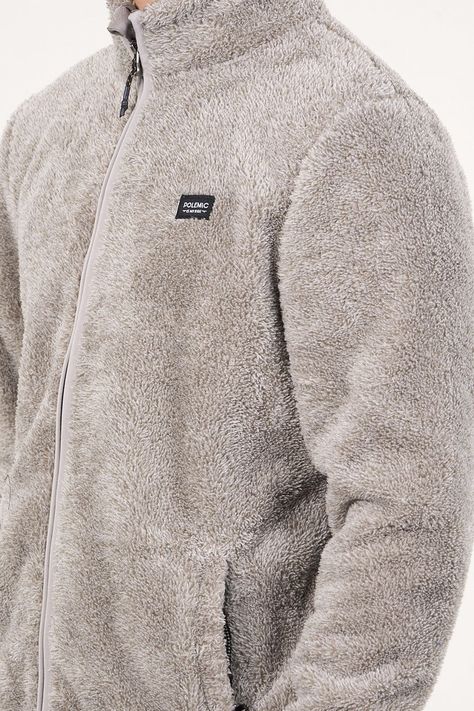 Poleron Bonded Shaggy sin gorro Beige wi8300 Polemic-1
