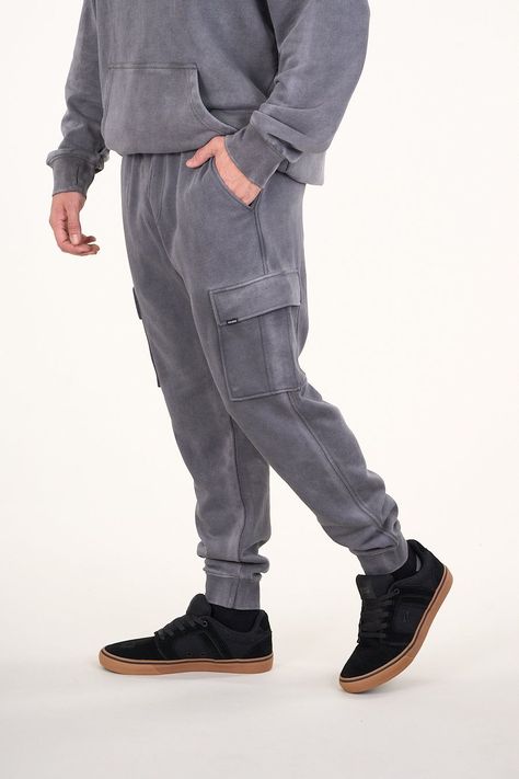 Pantalon Jogger Cargo franela Gris wi4702 Polemic-0