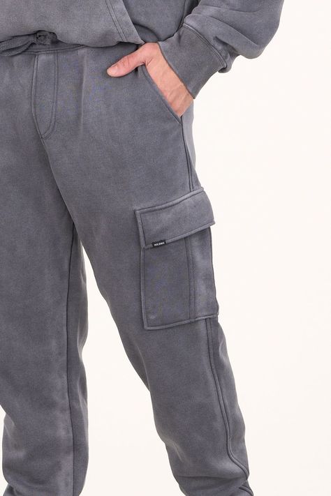 Pantalon Jogger Cargo franela Gris wi4702 Polemic-1