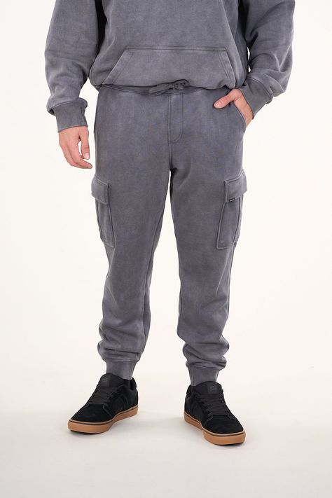Pantalon Jogger Cargo franela Gris wi4702 Polemic-2