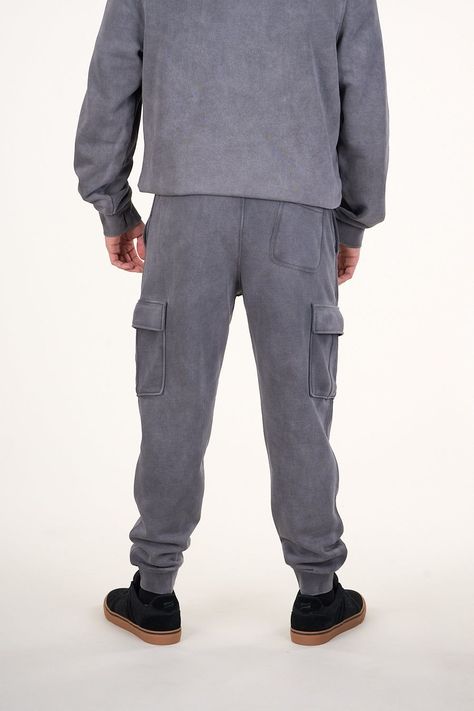 Pantalon Jogger Cargo franela Gris wi4702 Polemic-4