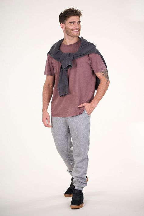 Pantalon Jogger franela Gris claro wi4700 Polemic-3