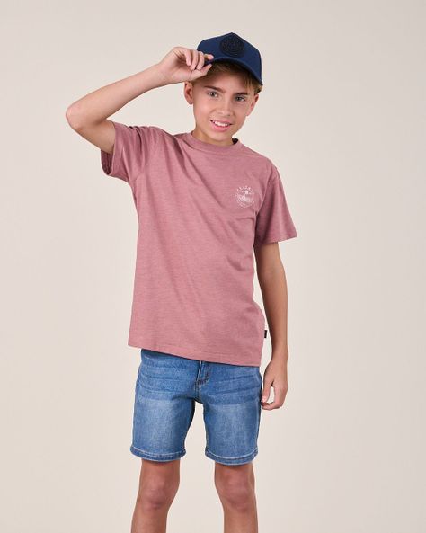 Polera Vintage Melange manga corta 1150 niño Polemic-3