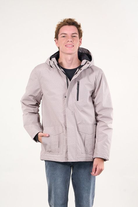 Parka Waterproof Standar Fit Beige wi9301 Polemic-2