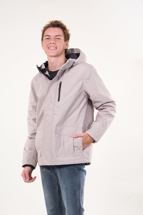 Parka Waterproof Standar Fit Beige wi9301 Polemic-3