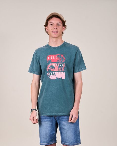 Polera procesada Paradise manga corta 1354 Polemic-0