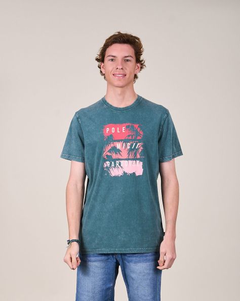 Polera procesada Paradise manga corta 1354 Polemic-1