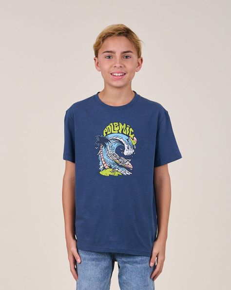 Polera niño Basica Street 1100 Polemic Kids-1