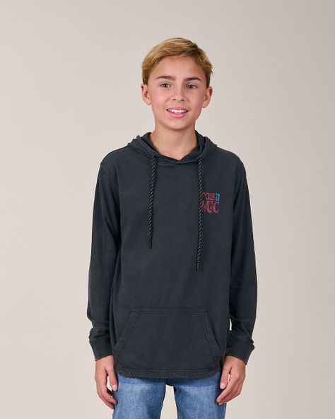 Polera procesada manga Larga y gorro 6112 niño Polemic-2