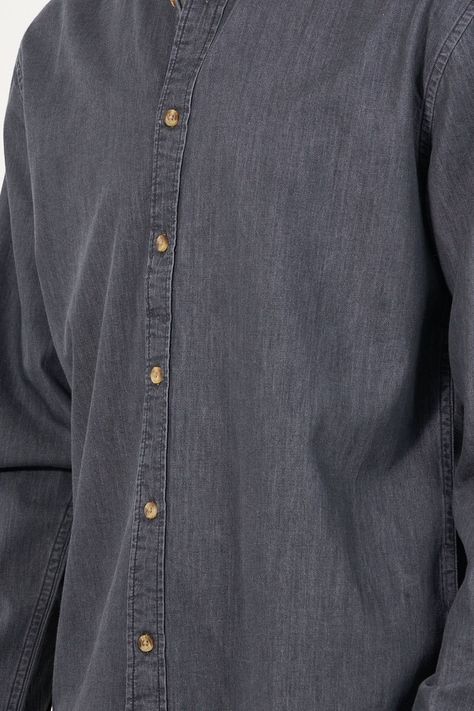 Camisa manga Larga Denim procesada wi5304 Polemic-1
