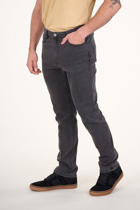 Jeans Denim Slim Fit Negro wi4730 Polemic-0