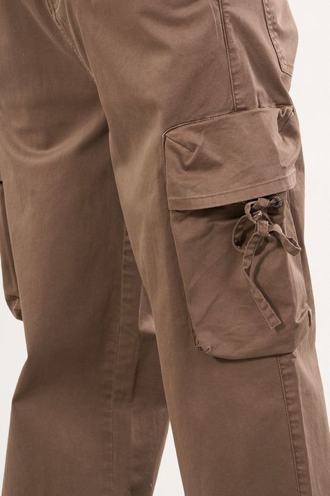 Pantalon cargo Twill procesado Relaxed Café wi4355 Polemic-2