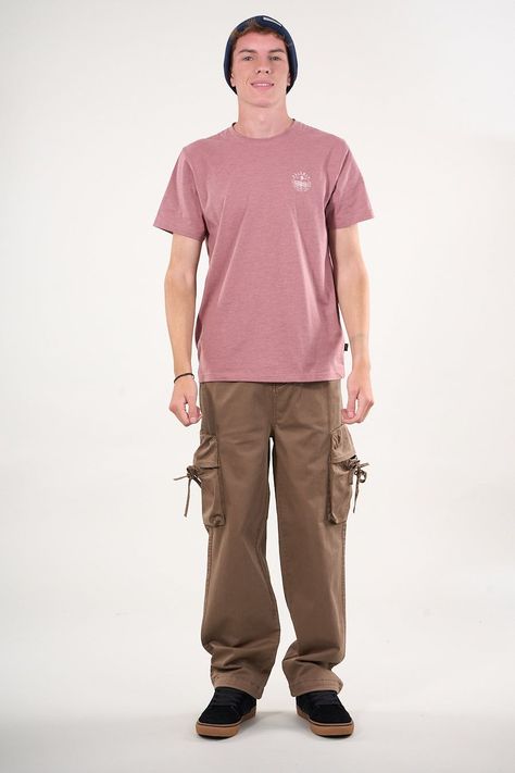 Pantalon cargo Twill procesado Relaxed Café wi4355 Polemic-3