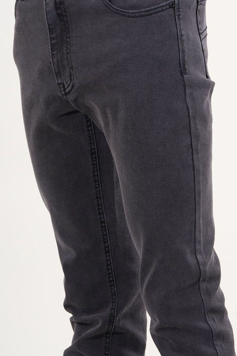 Jeans Denim Slim Fit Negro wi4330 Polemic-0