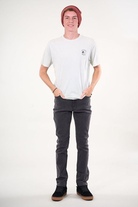Jeans Denim Slim Fit Negro wi4330 Polemic-3