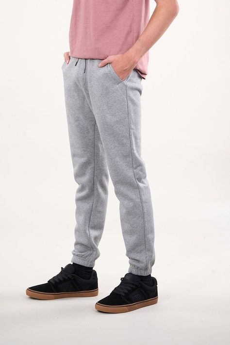 Pantalon Jogger franela Gris claro wi4300 Polemic-0