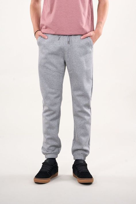 Pantalon Jogger franela Gris claro wi4300 Polemic-2