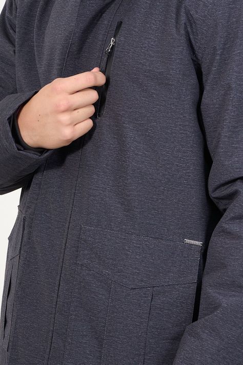 Parka Waterproof Standar Fit Negro wi9301 Polemic-1