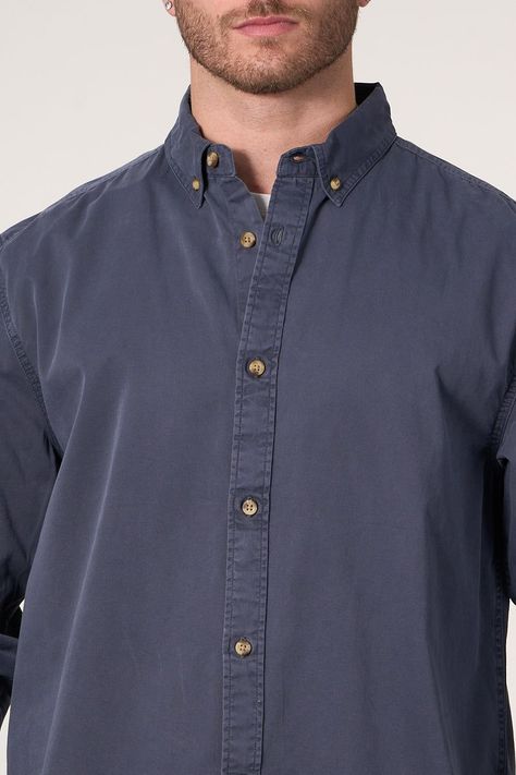 Camisa manga Larga de algodón Twill procesada wi5706 Polemic-2