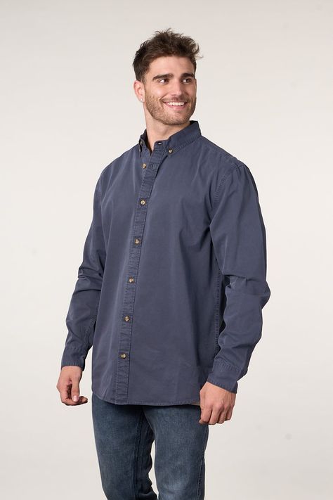 Camisa manga Larga de algodón Twill procesada wi5706 Polemic-3