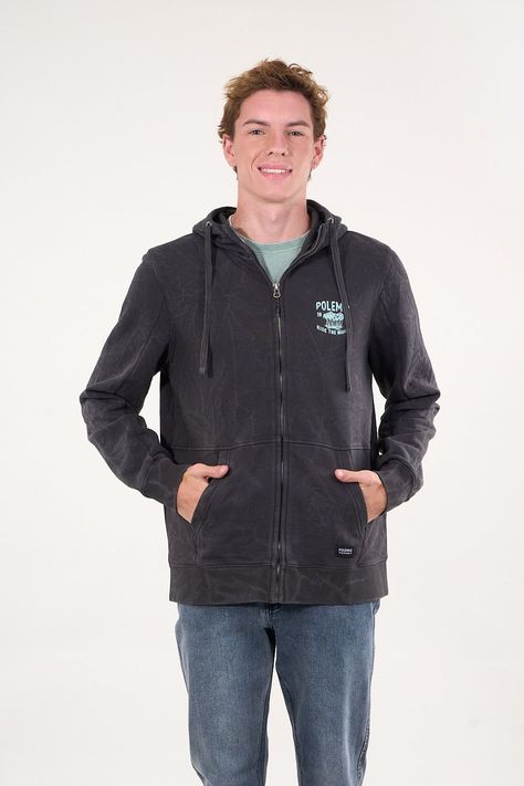 Poleron Franela procesado Full Zipper Junior Polemic-0