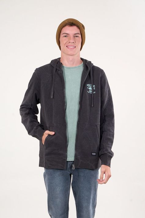 Poleron Franela procesado Full Zipper Junior Polemic-2