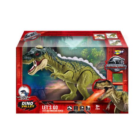 Juguete Dinosaurio T-Rex Luz Sonido Movimiento Lanza llamas-0