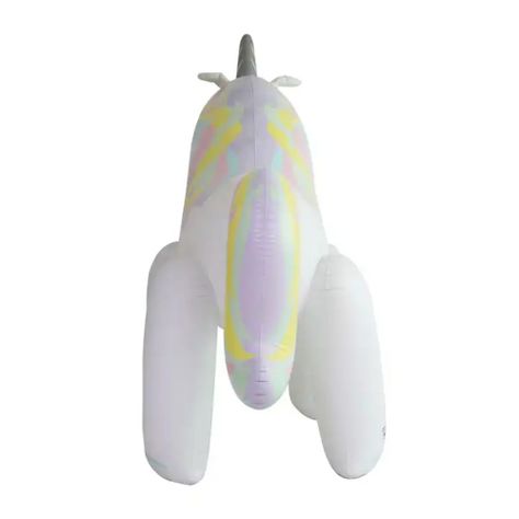 Unicornio Inflable con Rociador Agua 160x220x80 cm-3